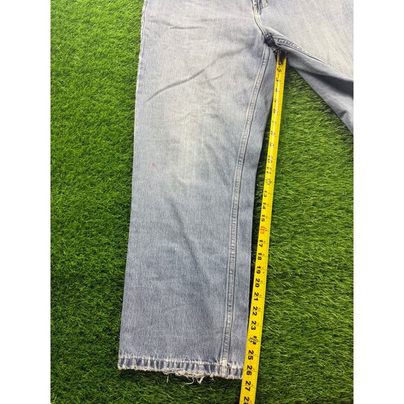 Nautica NS83 J-Class Jeans Men’s 34x30 Relaxed Fit Light Wash Denim Frayed Hem - Picture 8 of 13